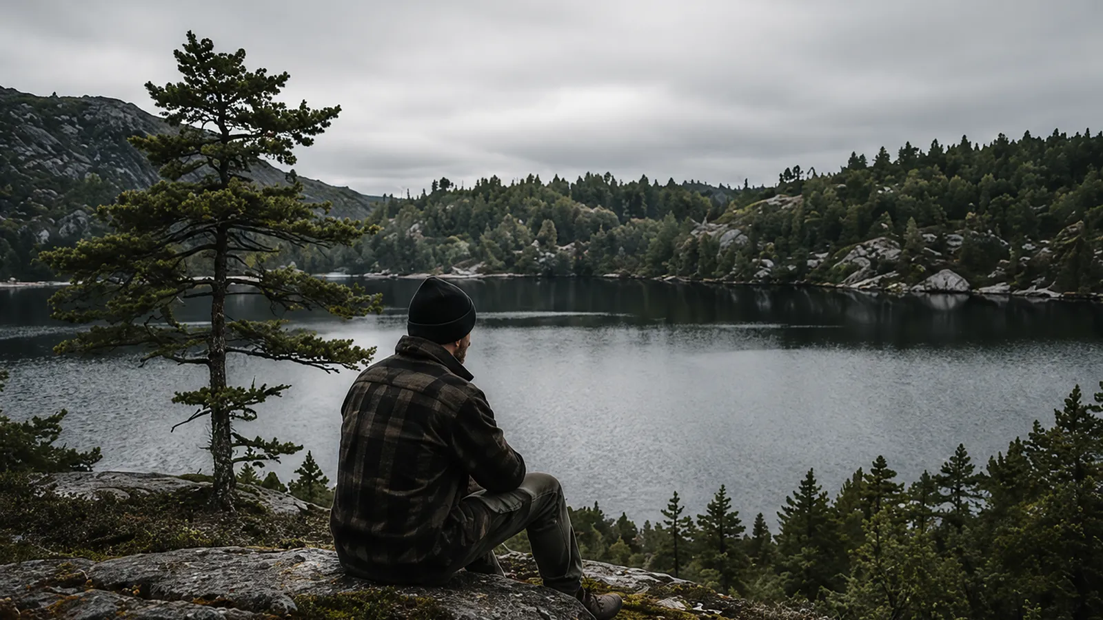 A still lake on the Canadian Shield